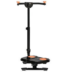 Soozier Foldable Ab Twister, Height Adjustable Twist Board with LCD Monitor, for Total Body Toning Workout