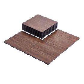 VEVOR Dryland Tiles for Gym Floor Mat, 12.4 x 12.4 in Interlocking Dance Enthusiasts Training Mat, 9 PCS Interlocking PP+PVC Puzzle Floor Tiles,