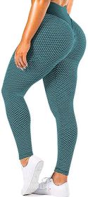 Lucia High Waisted Workout Leggings - Green (size: medium)
