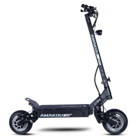 Electric Scooter, 72V Dual Power Motor, 11 Inch Road Tire Foldable Electric Scooter (Option: 72V)